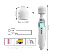 Cargar imagen en el visor de la galería, 64 Modes Body Massage Powerful Magic Wand Vibrator
