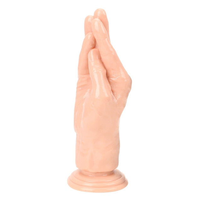 Große Hand, riesiger Dildo, Sexspielzeug, Analplug, Masturbieren
