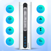 Bild in Galerie-Viewer laden, Freihändig drehbarer Kehlkopf-Penismassager für Männer
