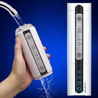 Bild in Galerie-Viewer laden, Freihändig drehbarer Kehlkopf-Penismassager für Männer
