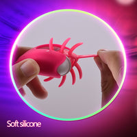 Load image into Gallery viewer, Rotation Oral Tongue Licking Penis Vibrating Ring G-spot Massager
