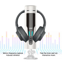 Bild in Galerie-Viewer laden, Männlicher Masturbator mit automatischer Kolben-Teleskoprotorrotation und 7 Frequenzen
