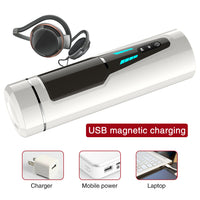 Bild in Galerie-Viewer laden, Männlicher Masturbator mit automatischer Kolben-Teleskoprotorrotation und 7 Frequenzen
