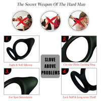 Cargar imagen en el visor de la galería, Ejaculation Lock Silicone Penis Ring
