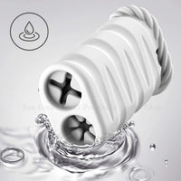 Bild in Galerie-Viewer laden, Realistisch strukturierter Vagina-Taschenmuschi-abnehmbarer Bullet-Vibrator
