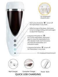 Load image into Gallery viewer, Realistic Tip of Tongue and Mouth Vagina Pocket Pussy Blowjob Masturbator Cup
