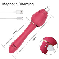 Cargar imagen en el visor de la galería, Powerful Rose Vibrator For Women Clitoris Nipple Clit Sucker
