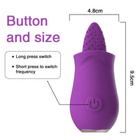 Load image into Gallery viewer, Soft Tongue G spot Clitoral Licking Vibrator  And Nipple Female Masturbator
