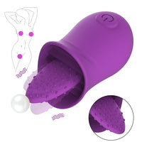 Bild in Galerie-Viewer laden, Klitoris-Zungenvibrator mit 10 starken Vibrationsmodi
