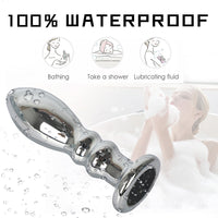 Load image into Gallery viewer, Stainless Steel Butt Plug Anal Vibrator And Prostate Massager
