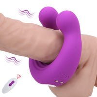 Bild in Galerie-Viewer laden, Cockring-Paarvibrator zur Stimulation von Penis und Klitoris
