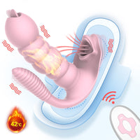 Bild in Galerie-Viewer laden, Tragbarer Dildo-Schmetterlingsvibrator mit 9 Modi
