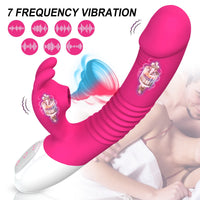 Bild in Galerie-Viewer laden, Rabbit Vibrator Saugvibration Heizung G-Punkt Klitoris Stimulator Dildo
