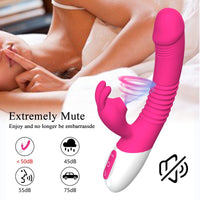 Bild in Galerie-Viewer laden, Rabbit Vibrator Saugvibration Heizung G-Punkt Klitoris Stimulator Dildo
