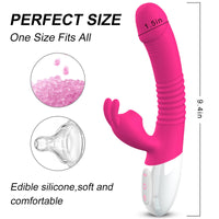 Bild in Galerie-Viewer laden, Rabbit Vibrator Saugvibration Heizung G-Punkt Klitoris Stimulator Dildo
