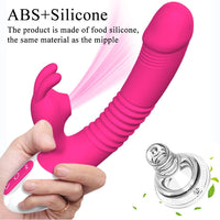 Bild in Galerie-Viewer laden, Rabbit Vibrator Saugvibration Heizung G-Punkt Klitoris Stimulator Dildo
