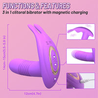 Cargar imagen en el visor de la galería, Wearable Dildo Telescopic Rotating Vagina Vibrator
