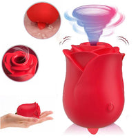 Load image into Gallery viewer, Rose Toy with Tounge Vibrator Clit Stimulator
